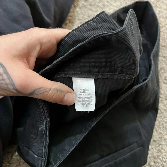 Express Womens Pants Black‎ Low Rise Buckle Size 6 M Editor Oldskool Boot Grunge - Picture 8 of 12